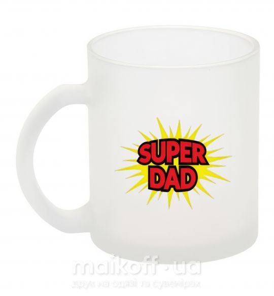 Чашка скляна Super Dad Фроузен фото