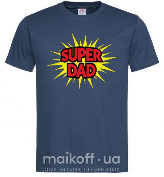 Чоловіча футболка Super Dad Темно-синій фото