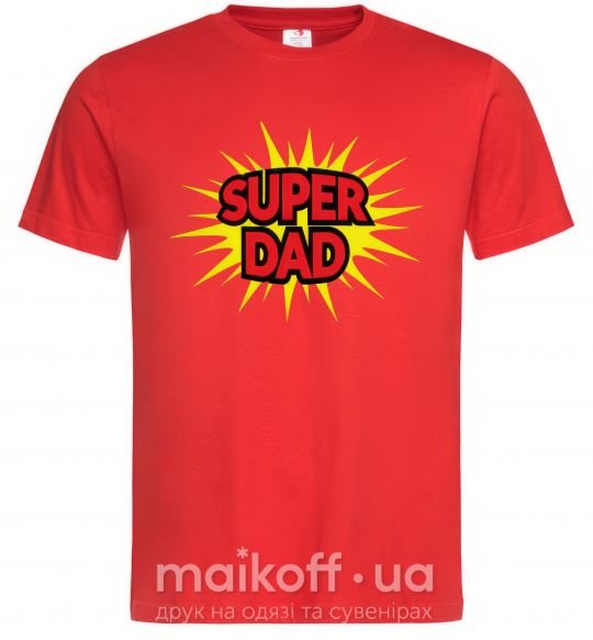 Мужская футболка Super Dad Красный фото