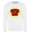 Свитшот Super Dad Белый фото