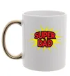 Чашка с цветной ручкой Super Dad Золото Чашка с цветной ручкой Super Dad Золото фото