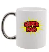 Чашка с цветной ручкой Super Dad Серебро Чашка с цветной ручкой Super Dad Серебро фото