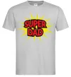 Мужская футболка Super Dad Серый фото