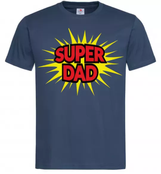 Мужская футболка Super Dad Темно-синий фото