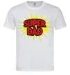 Мужская футболка Super Dad Белый фото