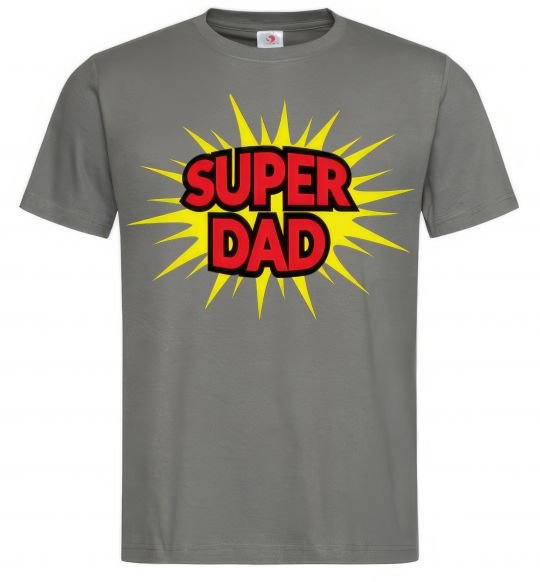 Мужская футболка Super Dad Графит фото