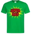 Мужская футболка Super Dad Зеленый фото