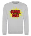 Світшот Super Dad Сірий меланж фото