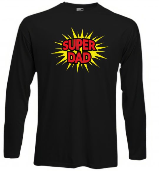 Лонгслів Super Dad Чорний фото