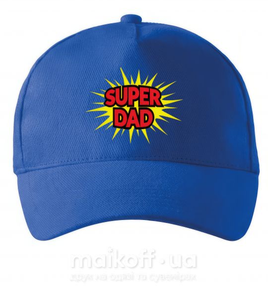 Кепка Super Dad Ярко-синий фото