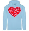 Мужская толстовка (худи) Heart with heart Голубой Мужская толстовка (худи) Heart with heart Голубой фото