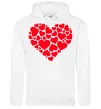 Женская толстовка (худи) Heart with heart Белый фото