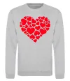 Світшот Heart with heart Сірий меланж Світшот Heart with heart Сірий меланж фото