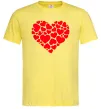 Мужская футболка Heart with heart Лимонный Мужская футболка Heart with heart Лимонный фото