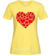 Женская футболка Heart with heart Лимонный фото