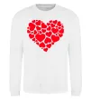 Світшот Heart with heart Білий фото