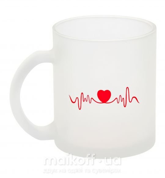 Чашка стеклянная Сердце пульс Фроузен фото