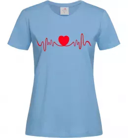 Женская футболка Час для обіймів настав Голубой фото Женская футболка Час для обіймів настав Голубой фото