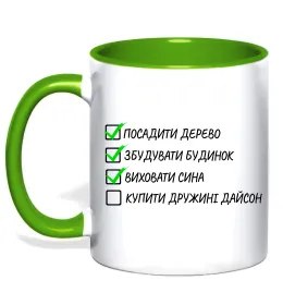 Чашка с цветной ручкой