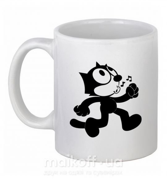 Чашка керамічна Felix Cat Білий фото