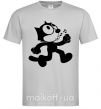 Чоловіча футболка Felix Cat Сірий фото