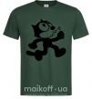 Мужская футболка Felix Cat Темно-зеленый фото
