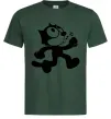 Чоловіча футболка Felix Cat Темно-зелений фото