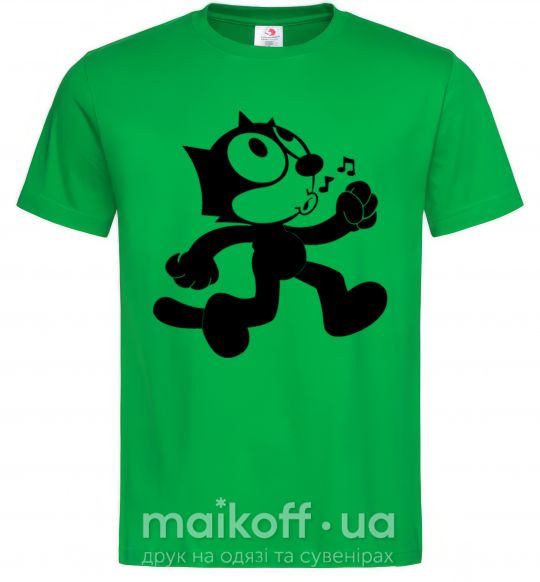 Мужская футболка Felix Cat Зеленый фото