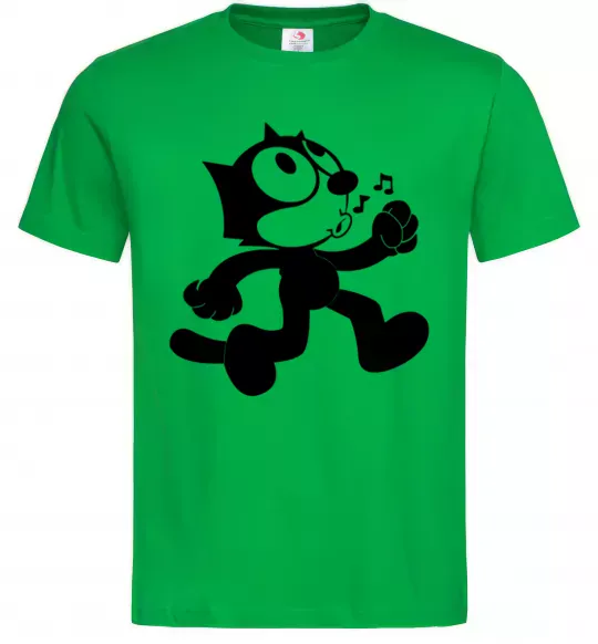 Чоловіча футболка Felix Cat Зелений фото