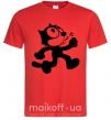 Мужская футболка Felix Cat Красный фото