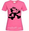 Жіноча футболка Felix Cat Яскраво-рожевий фото