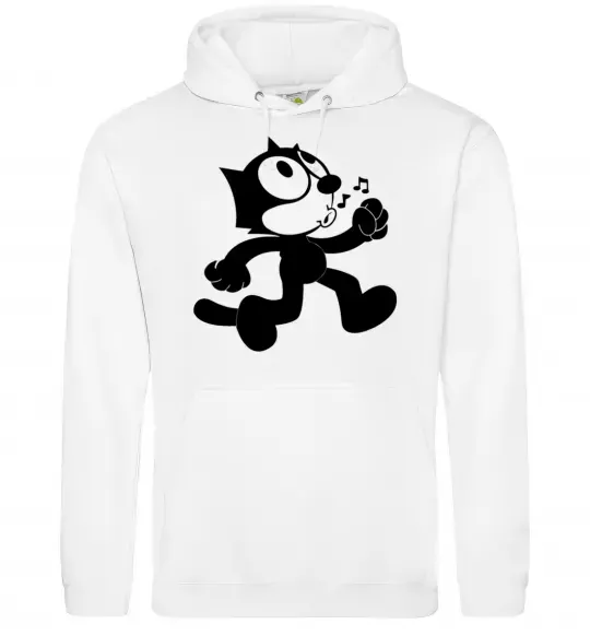 Женская толстовка (худи) Felix Cat Белый фото
