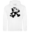 Женская толстовка (худи) Felix Cat Белый фото