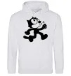 Женская толстовка (худи) Felix Cat Серый меланж фото