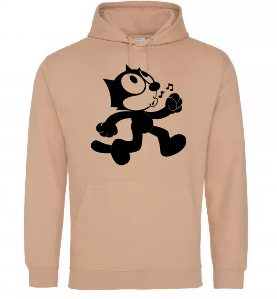 Женская толстовка (худи) Felix Cat Песочный фото