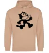 Женская толстовка (худи) Felix Cat Песочный фото