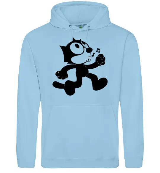 Женская толстовка (худи) Felix Cat Голубой фото