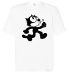Футболка Оверсайз Felix Cat Білий фото