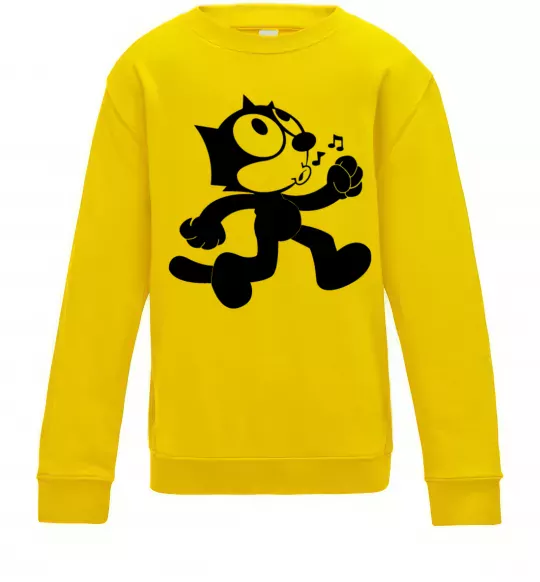 Детский Свитшот Felix Cat Солнечно желтый фото