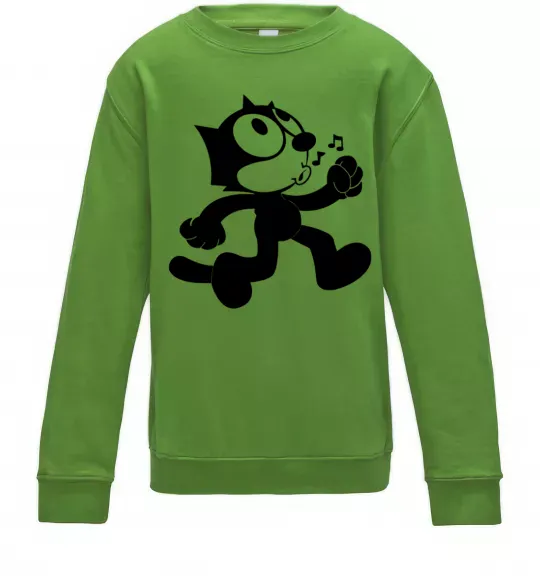 Детский Свитшот Felix Cat Лаймовый фото