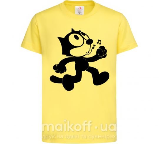 Детская футболка Felix Cat Лимонный фото