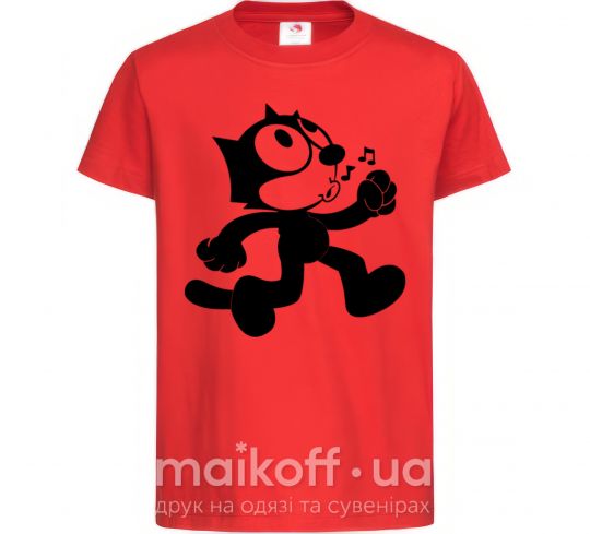 Детская футболка Felix Cat Красный фото