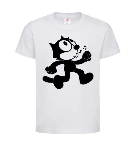 Детская футболка Felix Cat Белый фото