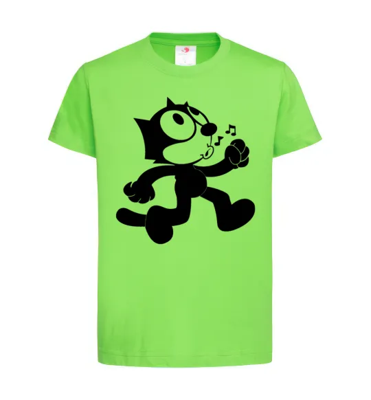 Детская футболка Felix Cat Лаймовый фото