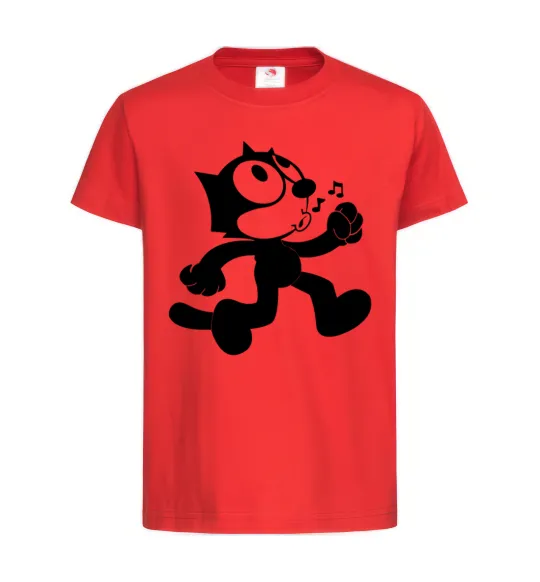 Детская футболка Felix Cat Красный фото