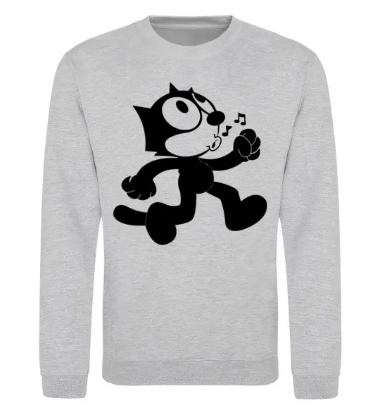 Світшот Felix Cat Сірий меланж фото