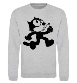 Свитшот Felix Cat Серый меланж фото
