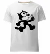 Чоловіча преміум футболка Felix Cat Білий фото