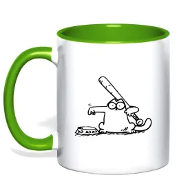 Чашка с цветной ручкой