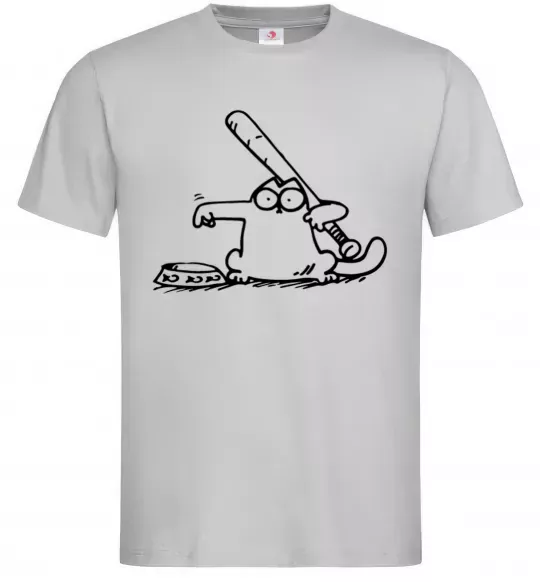 Мужская футболка Need some food Серый фото